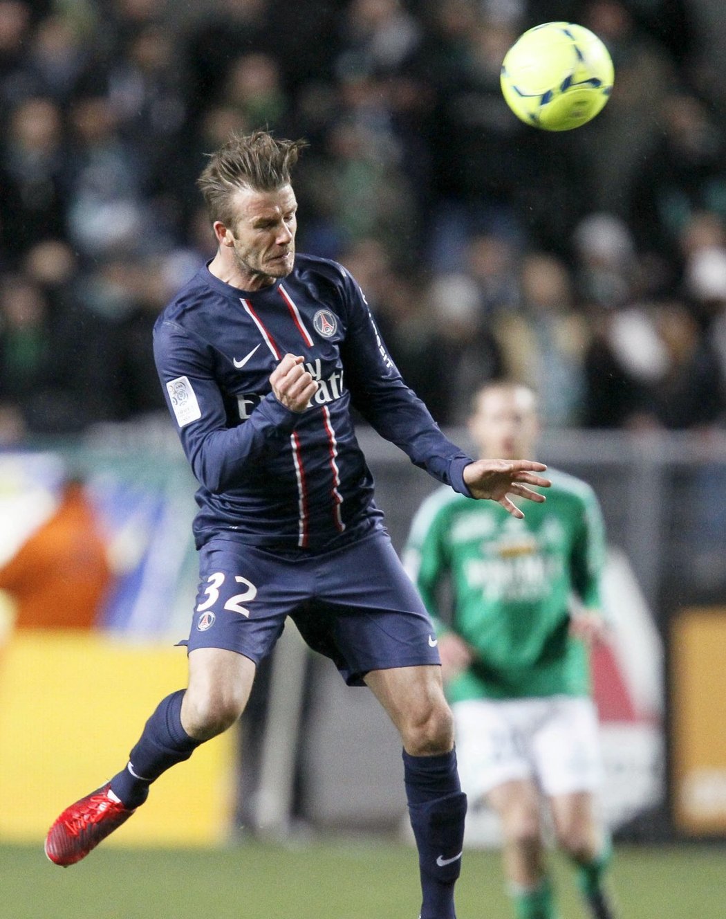 David Beckham dal proti Saint-Étienne vzpomenout na patnáct let starý hřích z MS 1998, kdy se nechal vyloučit