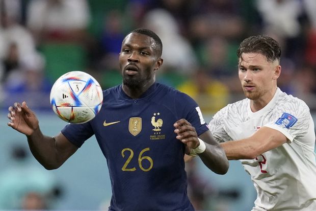 Marcus Thuram na MS během zápasu s Polskem Marcus Thuram na MS během zápasu s Polskem