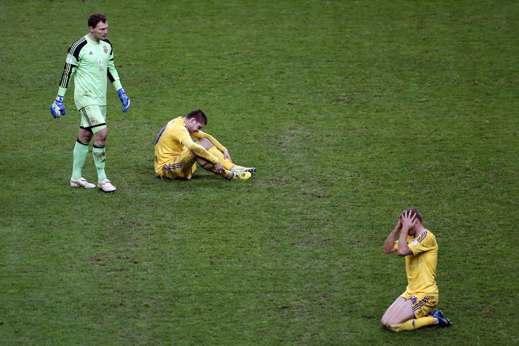 Obrovské zklamání ukrajinských fotbalistů