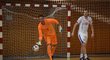 Milan Škoda a Michael Krmenčík na exhibici Futsal za život
