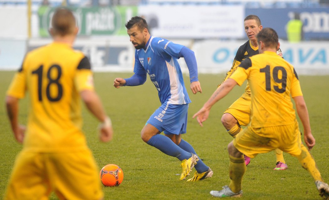 Milan Baroš si po 11 letech zahrál za Baník. Proti Budějovicím se střelecky neprosadil