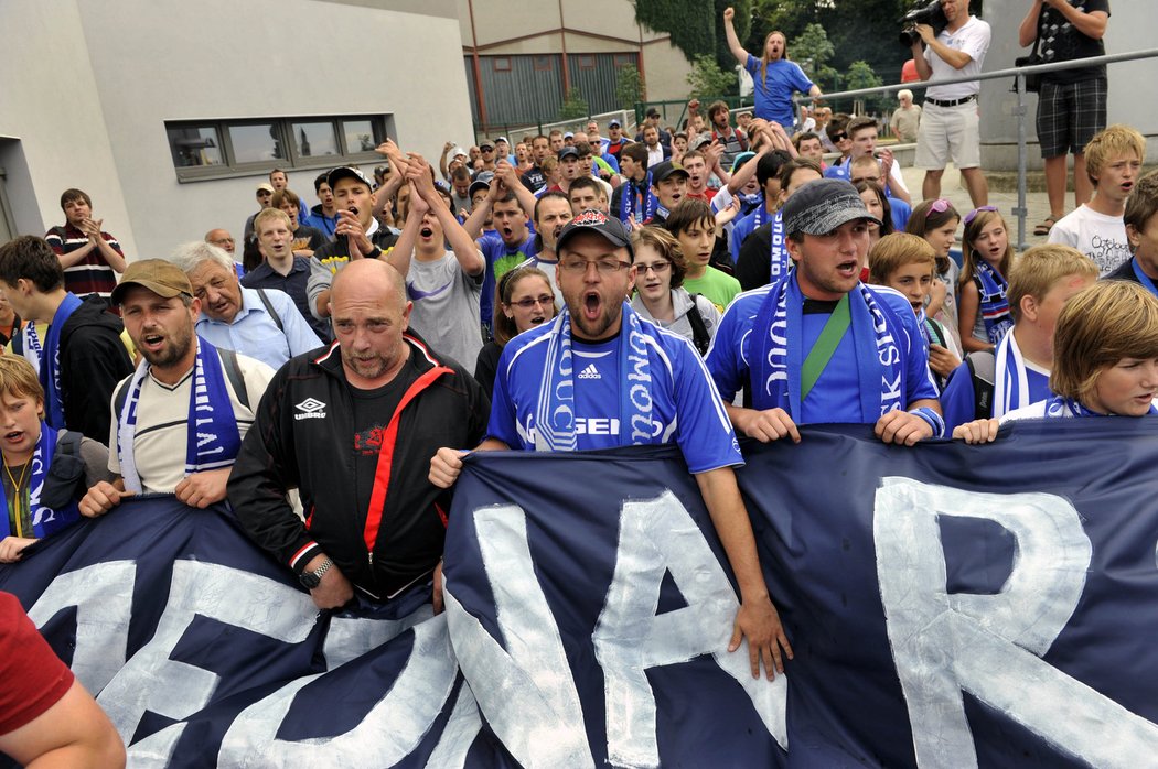 Fanoušci Sigmy Olomouc podpořili pochodem svůj klub