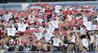 fanoušci Slavie opět protestovali proti šéfovi fotbalové asociace Miroslavu Peltovi