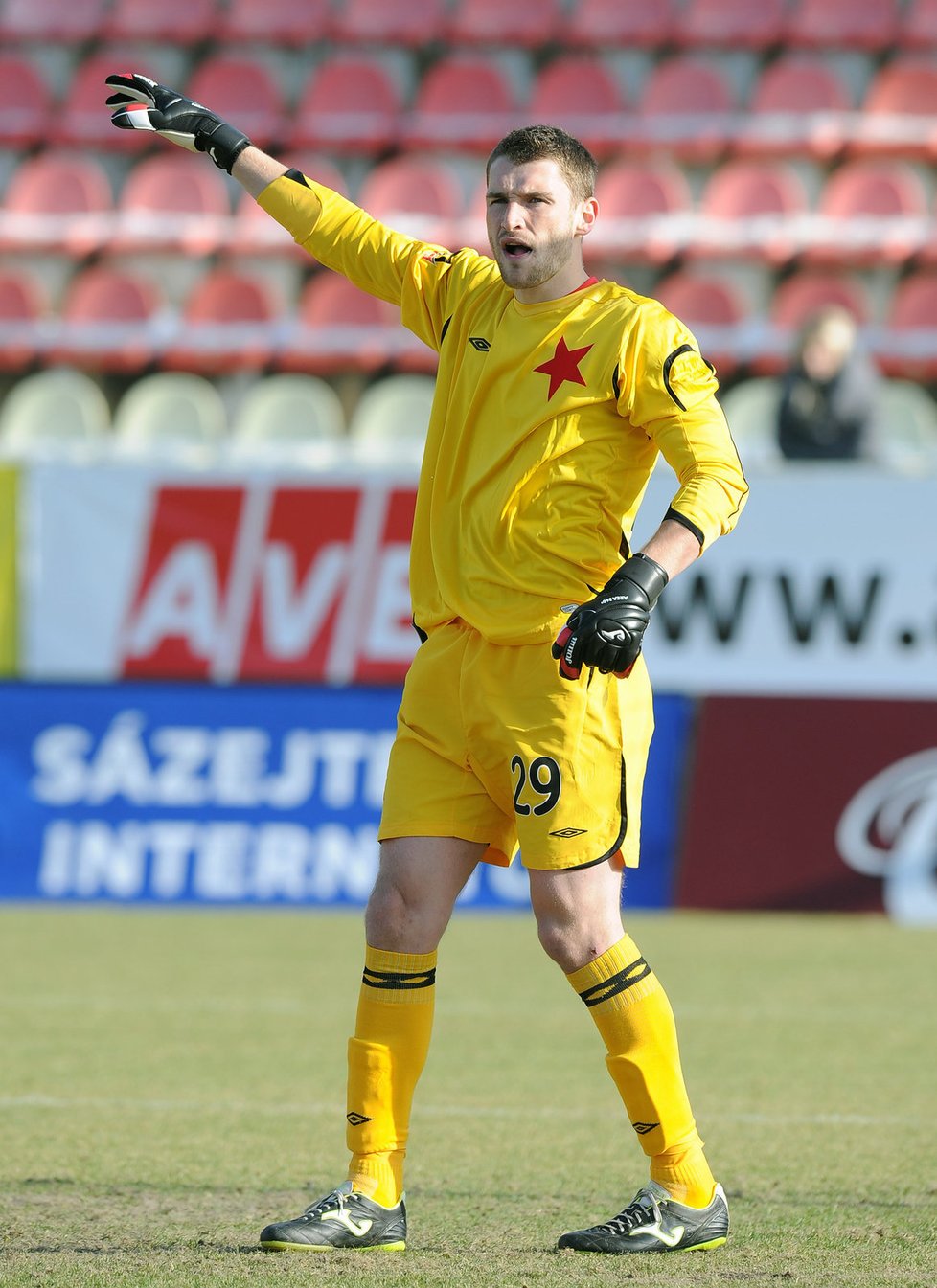 Martin Berkovec se v úvodním zápase jara postavil do slávistické branky.