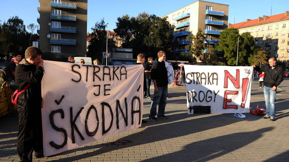 Slávistický průvod na Žižkov