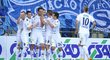 Fotbalisté Slovácka slaví, nad Znojmem vyhráli doma v lize 2:0. V tabulce jim patří šesté místo