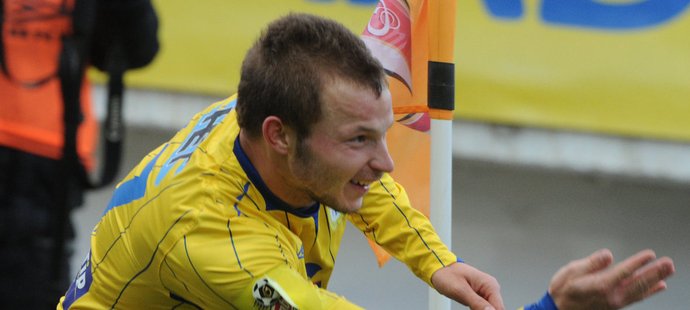 Tomáš Vondrášek slavil gól proti Ústí "kuželkářsky"