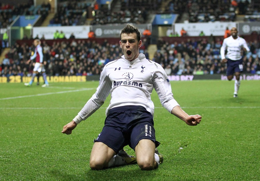 Gareth Bale před odchodem do Realu hrál za Tottenham