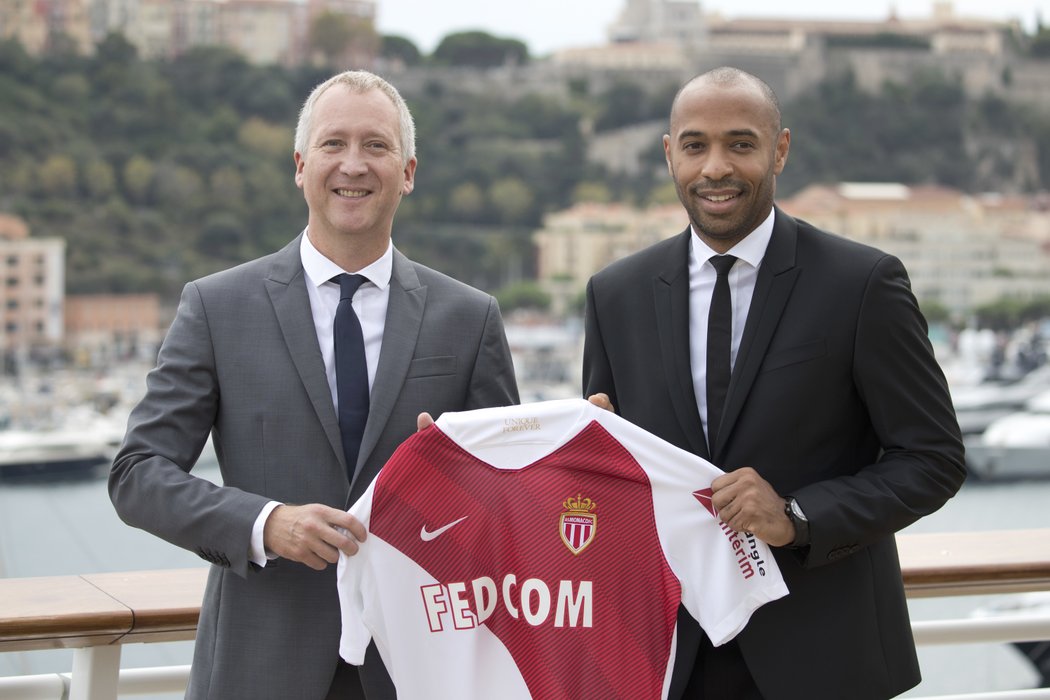 Thierry Henry si v Monaku vyzkouší první angažmá v roli hlavního trenéra