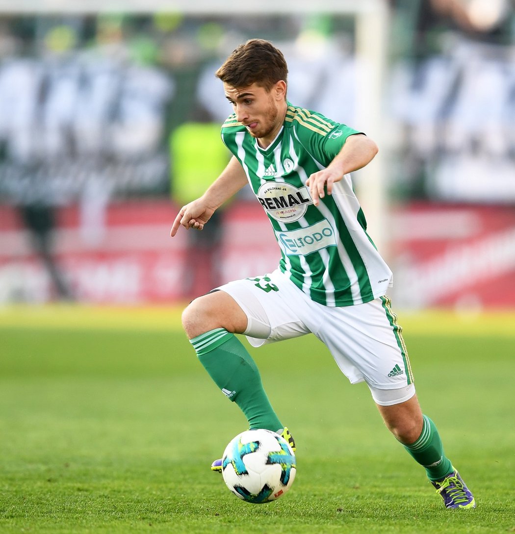 Dominik Mašek byl hrdinou utkání Bohemians s Viktorií