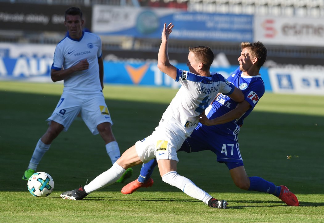 Moment z utkání Olomouc-Liberec 