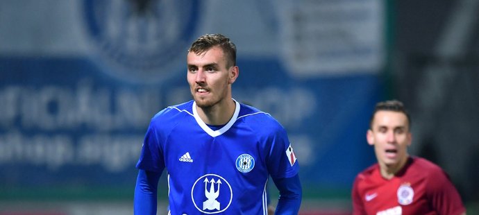 Olomoucký útočník Tomáš Chorý v zápase se Spartou, které Sigma porazila 1:0