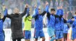 Fotbalisté Plzně se radují z vítězství nad Brnem a už 11. ligové výhry v řadě
