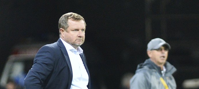 Plzeňský trenér Pavel Vrba v utkání proti Zlínu