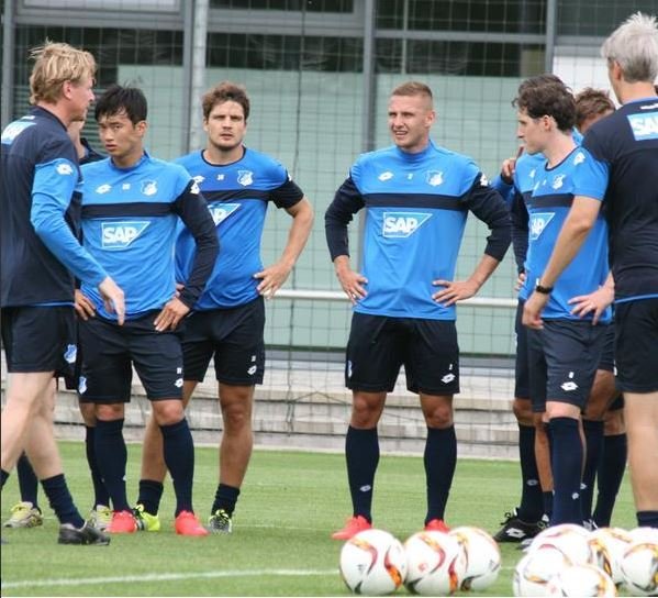 Pavel Kadeřábek na tréninku bundesligového Hoffenheimu