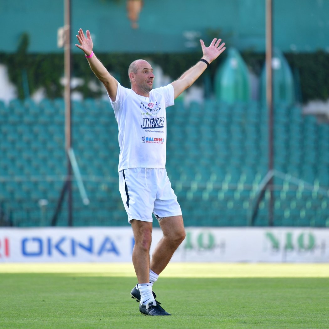 Legendární fotbalový střelec Jan Koller na Memorialu Lukáše Přibyla