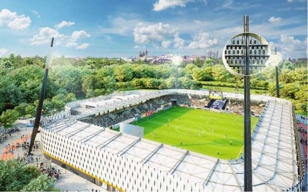 Takhle má vypadat nový stadion v Hradci Králové Takhle má vypadat nový stadion v Hradci Králové