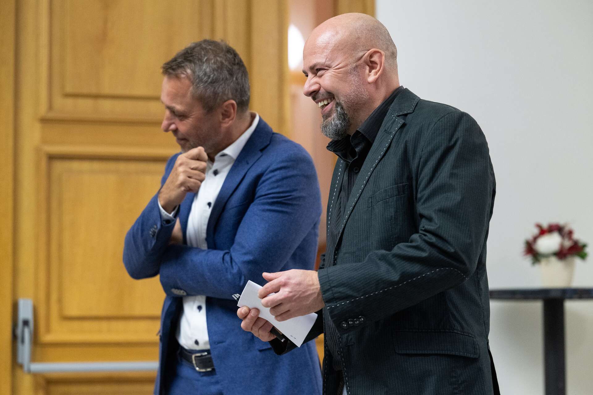 Radek Šenk (vpravo) na snímku s Ivo Ulichem Radek Šenk (vpravo) na snímku s Ivo Ulichem