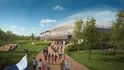 Vizualizace nového stadionu, který by v budoucnu měl vyrůst v Hradci Králové