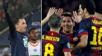 Ibrahimovic jde na Messiho! Hvězdná Barcelona vyzve PSG