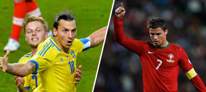 Zlatan Ibrahimovic se utká o mistrovství světa s Portugalcem Cristianem Ronaldem