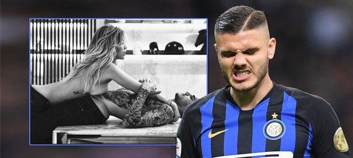 Mauro Icardi neprožil dobrou sezonu, upozornil na sebe spíš odvážnými fotkami s manželkou