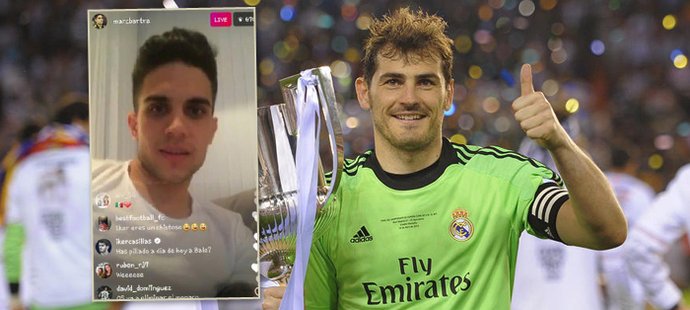 Iker Casillas, ikona Realu Madrid, si vystřelil z odchovance Barcelony Marka Bartry