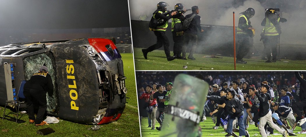 Kvůli tragédii po fotbalovém zápase v Indonésii zemřelo víc než 170 lidí