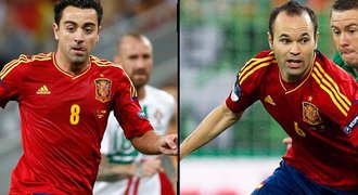 Xavi a Iniesta: Španělský tandem čeká proti Itálii 20. duel o zlato