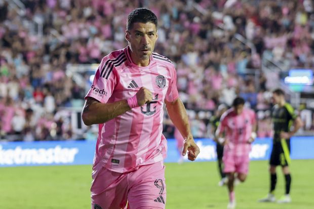 Luis Suárez v dresu interu Miami Luis Suárez v dresu interu Miami