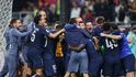 Euforická radost fotbalistů PSG z vítězství Interkontinentálního poháru