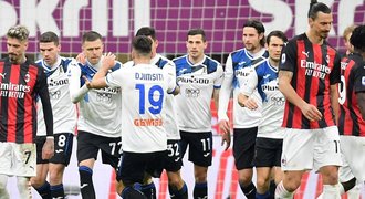 Atalanta smetla AC Milán. Inter ztrátu lídra nevyužil. AS Řím zvládl drama