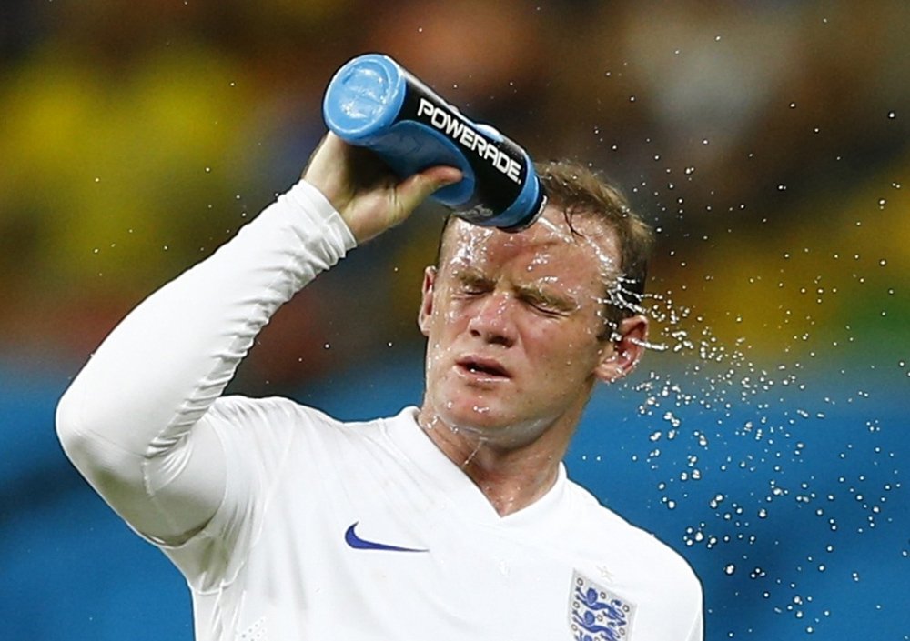 Wayne Rooney během utkání Anglie s Itálií na světovém šampionátu v Brazílii