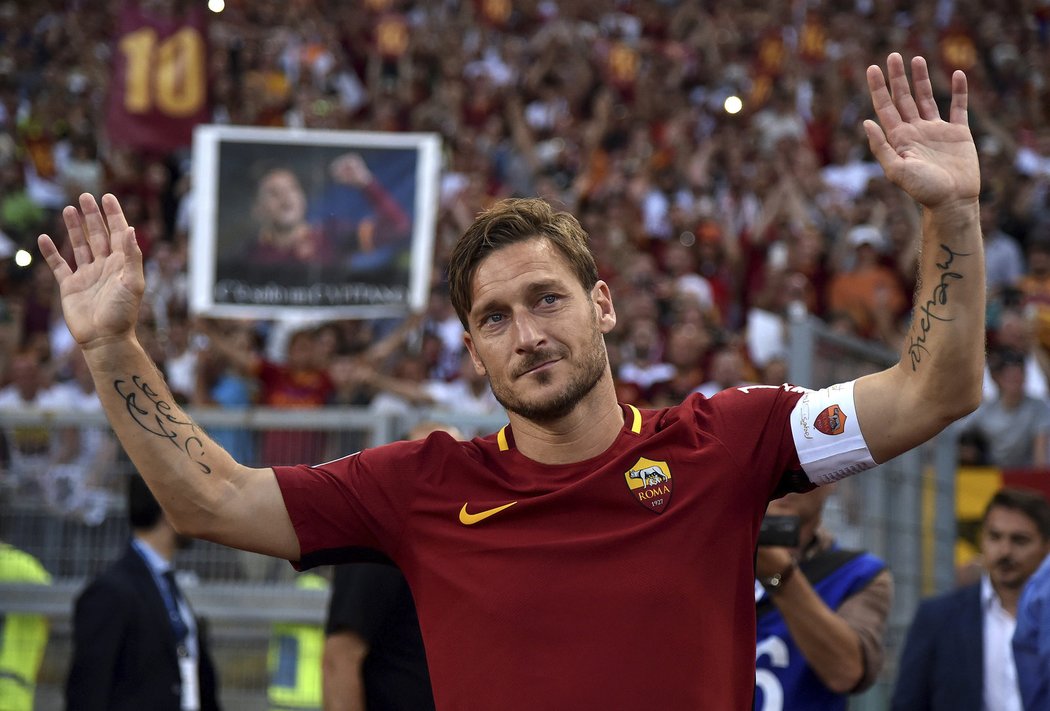 Francesco Totti se loučil s klubem svého srdce, AS Řím