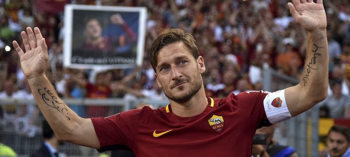 Francesco Totti se loučil s klubem svého srdce, AS Řím