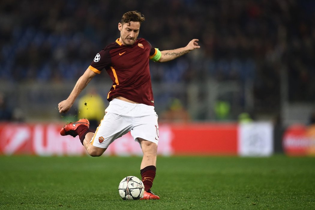 Franceso Totti byl v posledním utkání AS pouze na tribuně