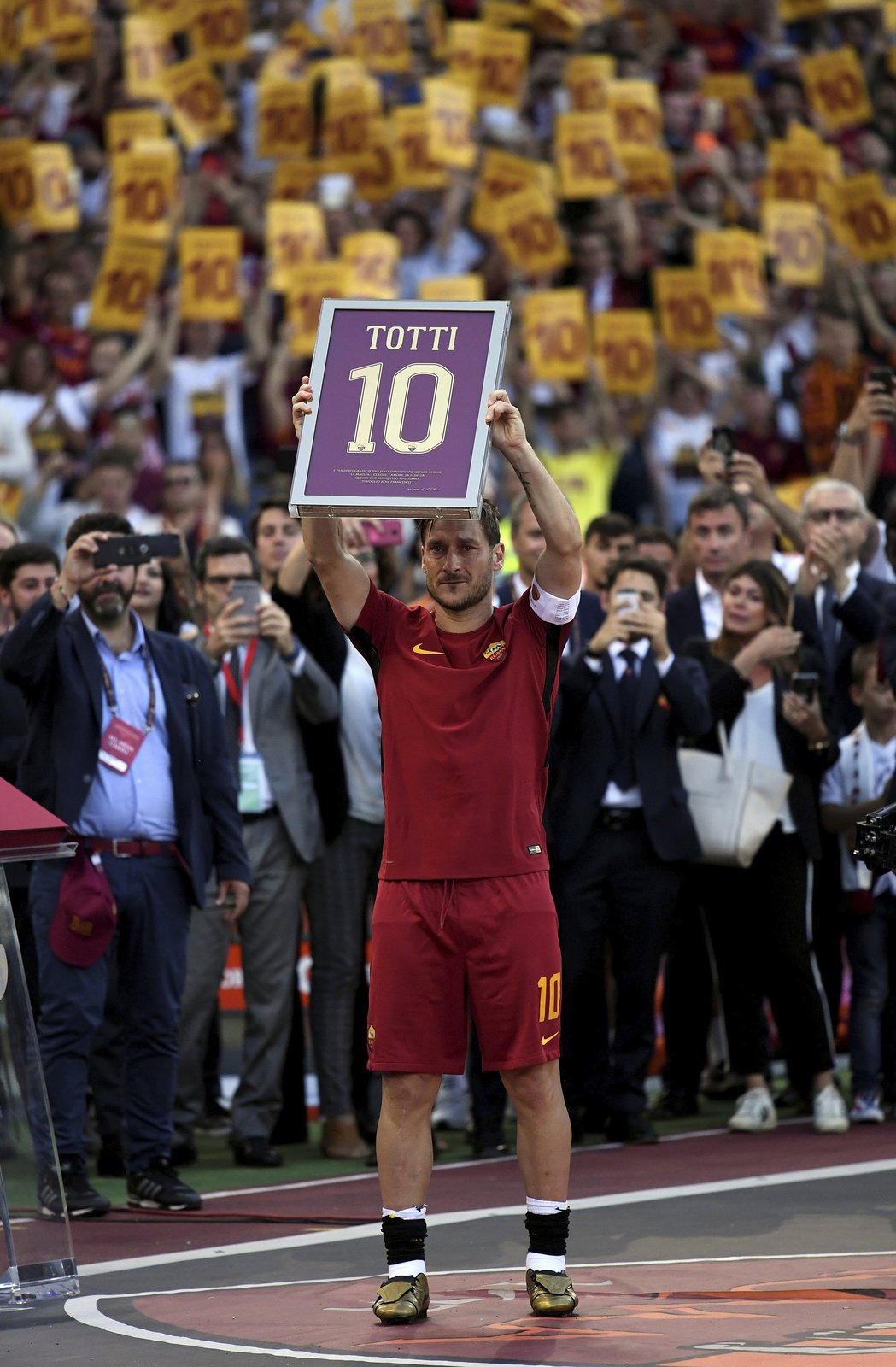 Francesco Totti se loučil s klubem svého srdce, AS Řím