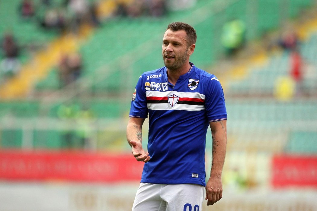 Antonio Cassano ještě v dresu Sampdorie Janov