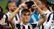 Paulo Dybala oslavuje výhru v Coppa Italia