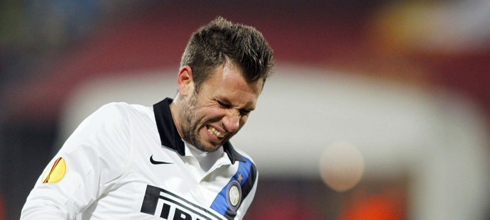 Antonio Cassano se dostal do sporu s trenérem Interu Milán Andreou Stramaccionim