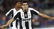 Alvaro Morata oslavuje gól Juventusu