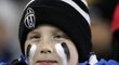 Malý fanoušek Juventusu při zápase s Udine