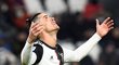 Útočník Juventusu Cristiano Ronaldo v utkání proti Parmě, ve kterém vstřelil dvě branky