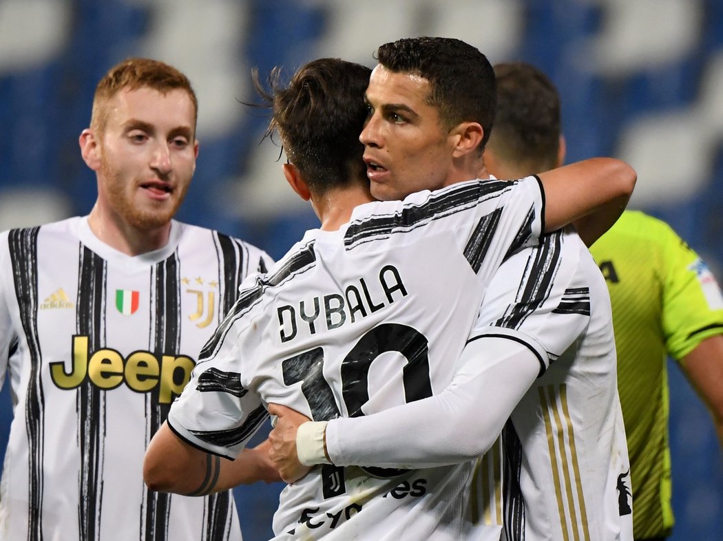 Hvězdný útočník Juventusu Cristiano Ronaldo v utkání proti Sassuolu