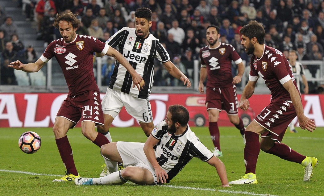 Utkání Juventusu s Turínem, které skončilo remízou 1:1 