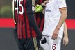 Útočník AC Milán Mario Balotelli přihrál na gól, neodpustil si ale ani tradiční výstup s hráčem soupeře