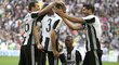 Fotbalisté Juventusu slaví vysoké vítězství nad Sampdorií.