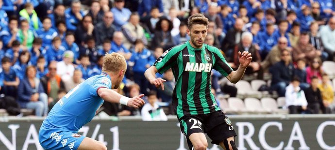 Domenico Berardi, střelec Sassuola, zaznamenal hattrick v bitvě s AC Milán a rozhodl o tom, že slavný milánský klub nebude hrát v příští sezoně evropské poháry.