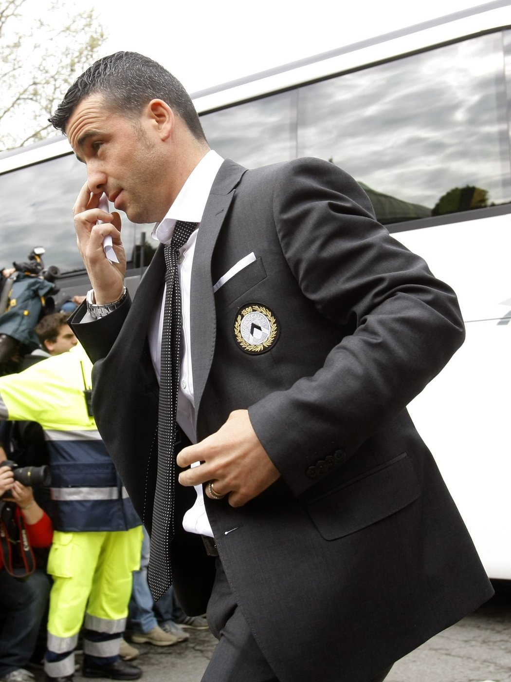 Antonio Di Natale z Udine jde na Morosiniho pohřeb