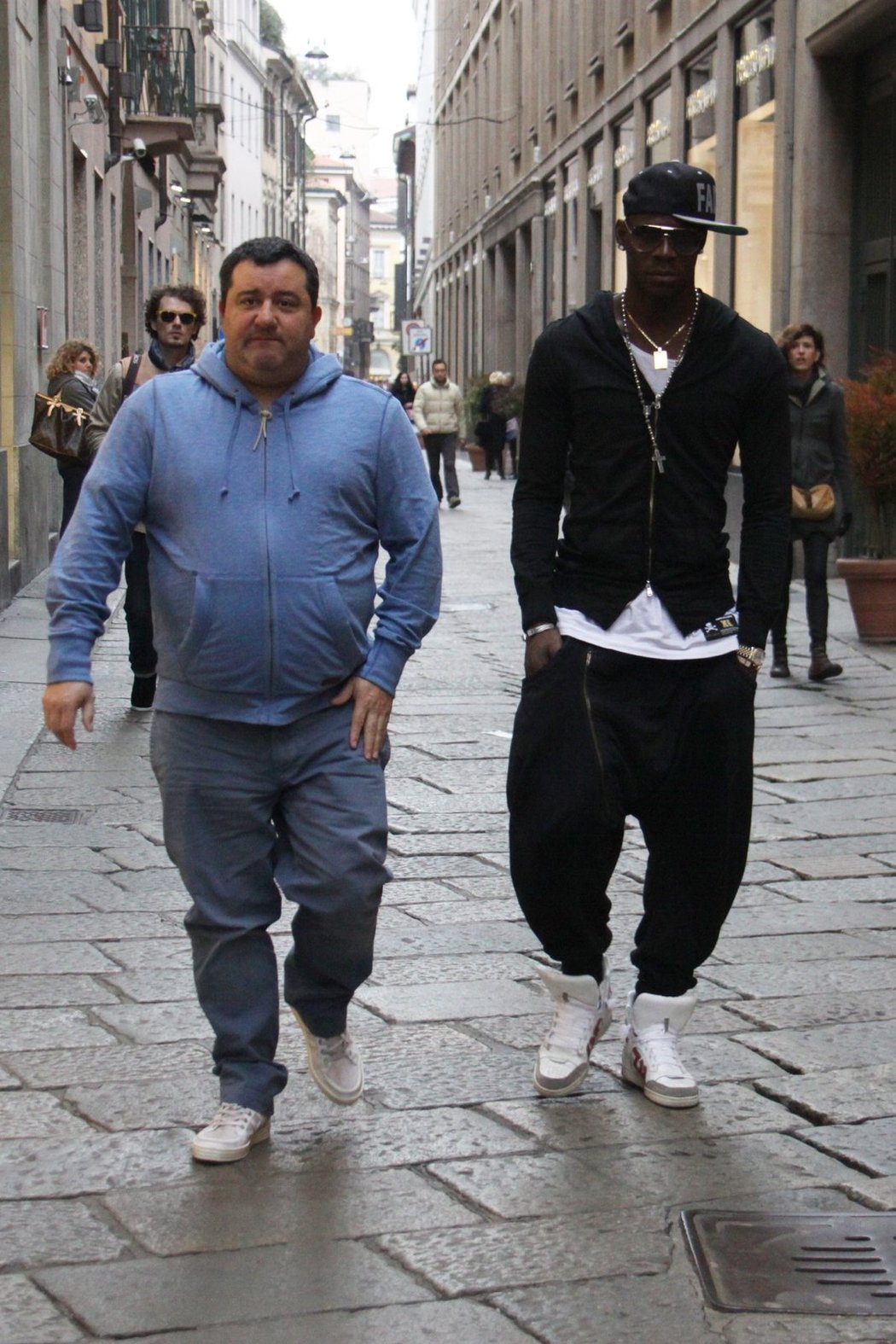 Mario Balotelli se svým agentem Mino Raiolou